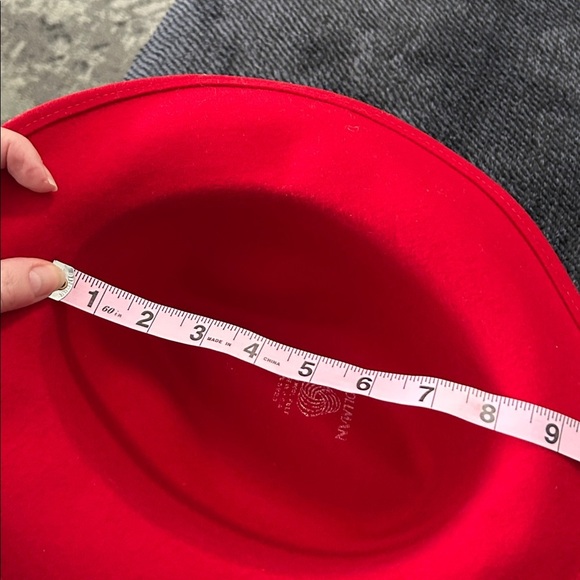 GEO W BOLLMAN RED 100% WOOL FELT VINTAGE  HAT  MADE IN USA main image 9